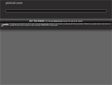 Tablet Screenshot of pinical.com